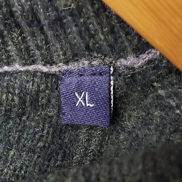 McNeal Pure Lambswool Sweater Men's Tanguy Crew Neck Hunter Green Preppy Fall XL - Picture 6 of 7